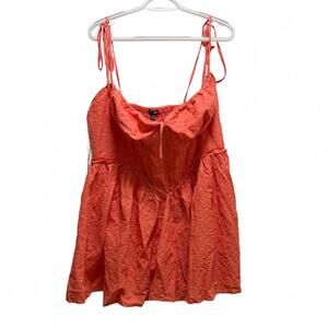 Fashion Nova Coral Sleeveless Women's Sun dress